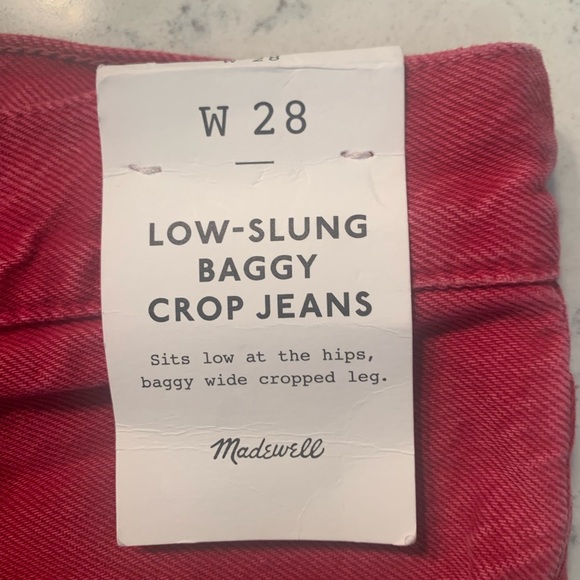 Madewell Low-Slung Baggy Crop NWT - SZ /28 - Picture 7 of 17